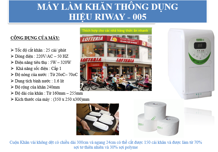 DOMA cung cap may lam khan nong lanh