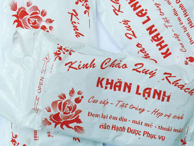 Cheap cold towel - hazard to the user