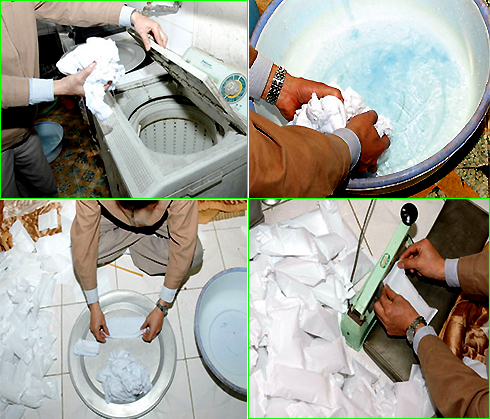 QUY TRÌNH TÁI CHẾ KHĂN LẠNH